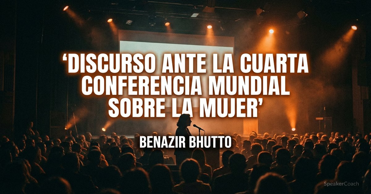 Discurso ante la Cuarta Conferencia Mundial sobre la Mujer