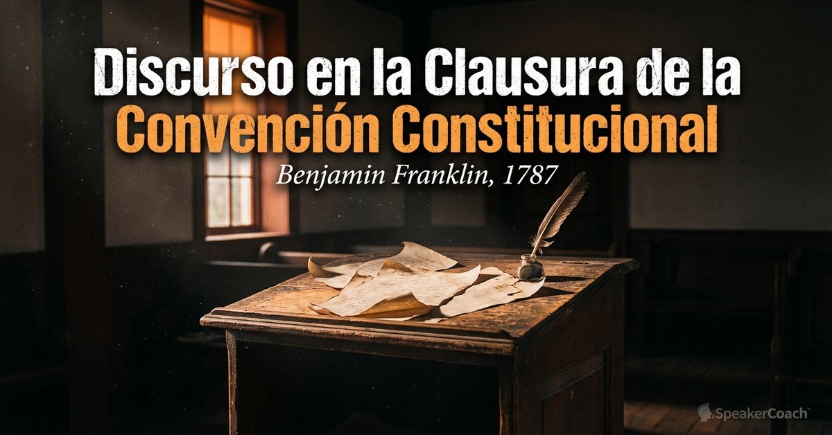 Discurso en la Clausura de la Convención Constitucional