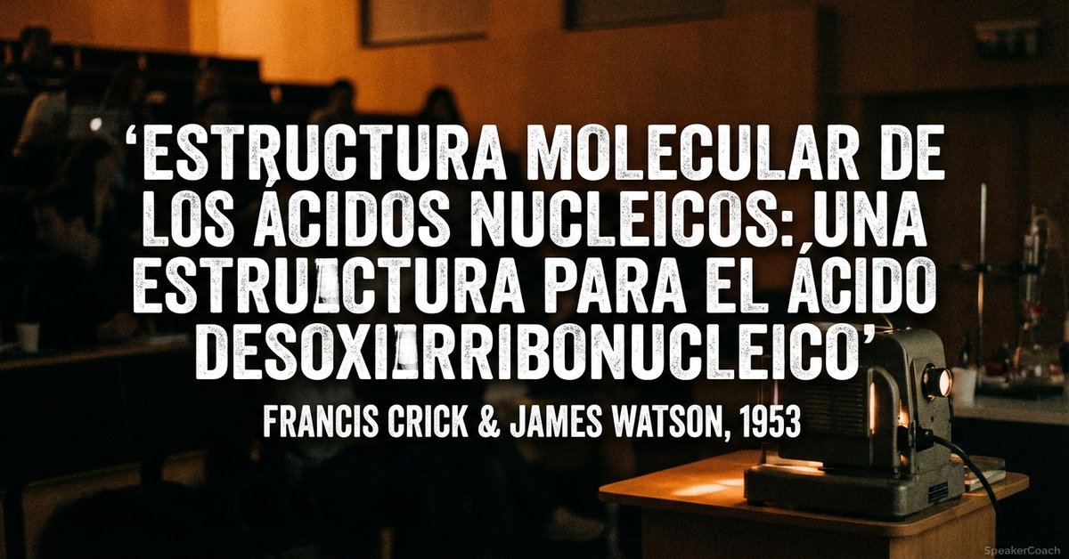 Estructura molecular de los ácidos nucleicos: una estructura para el ácido desoxirribonucleico