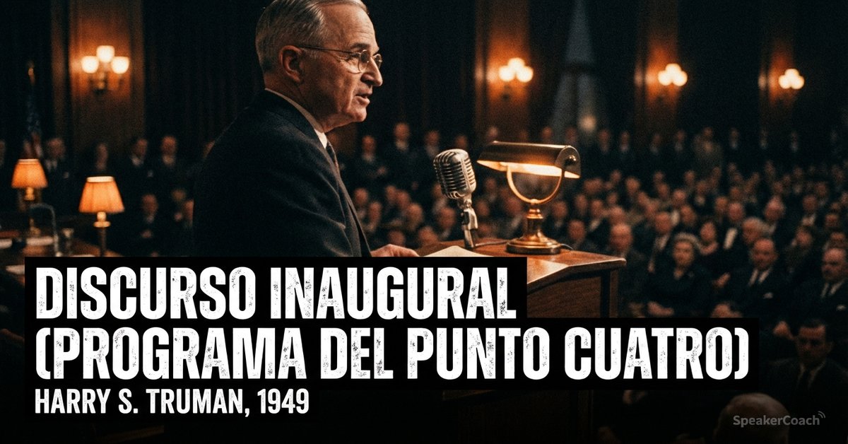 Discurso Inaugural (Programa del Punto Cuatro)