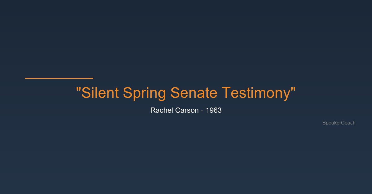Primavera silenciosa -- Testimonio en CBS Reports