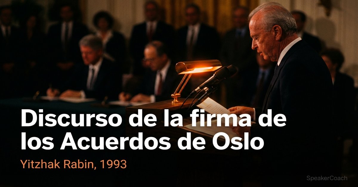 Discurso de la firma de los Acuerdos de Oslo